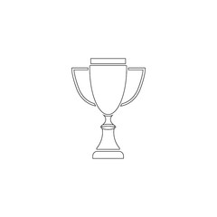 Trophy cup vector icon