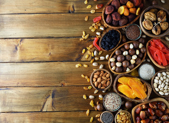 Various ingredients for diet nutrition