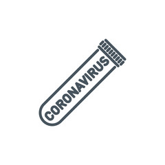 Coronavirus Covid19 disease pandemic single line icon isolated on white background. Perfect outline symbol illness virus banner. Quality design element medicine vaccine pneumonia with editable Stroke.