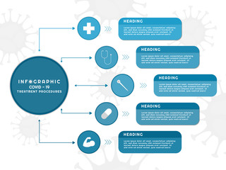 Infographic geometric design medical coronavirus-19 concept square space