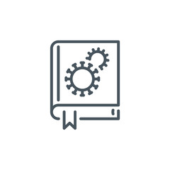 treatment guide Coronavirus infection single line icon isolated on white background. Perfect outline symbol guidance Covid 19 pandemic banner. Quality design element manual guide with editable Stroke