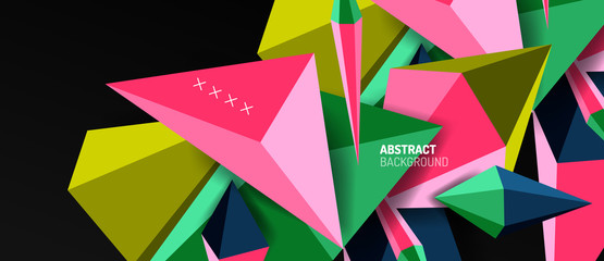 Trendy simple triangle abstract background, dynamic motion concept. Vector Illustration For Wallpaper, Banner, Background, Card, Book Illustration, landing page