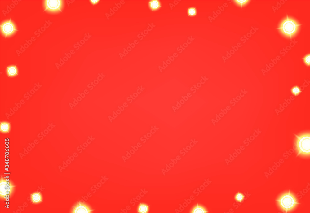 Aufkleber lamps red background. social media message vector frame