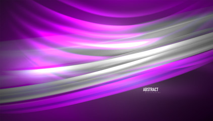 Creative fluid wave lines abstract background. Trendy abstract layout template for business or technology presentation, internet poster or web brochure cover, wallpaper