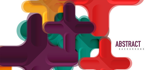 Glossy multicolored plastic style cross composition, x shape design, techno geometric modern abstract background. Trendy abstract layout template