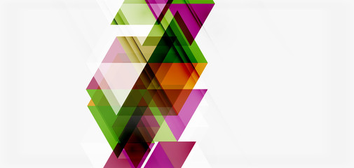 Geometric abstract background, mosaic triangle and hexagon shapes. Trendy abstract layout template for business or technology presentation, internet poster or web brochure cover, wallpaper