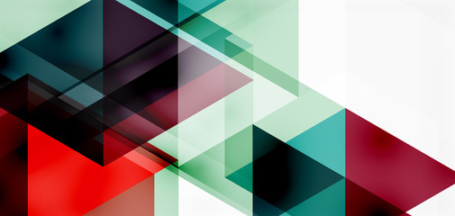 Geometric abstract background, mosaic triangle and hexagon shapes. Trendy abstract layout template for business or technology presentation, internet poster or web brochure cover, wallpaper