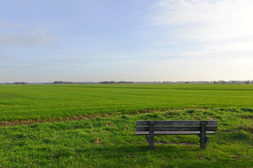 countryside landscape in Giethoorn Netherlands