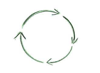 circle arrows for infographic