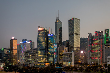 Fototapeta na wymiar Hong Kong Streets and Buildings