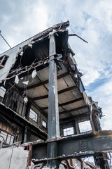 建築物件解体現場(許可済み且つ、既に存在しない物件です)　Demolition of...