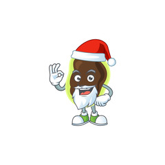 Firmicutes Santa cartoon design concept with ok finger