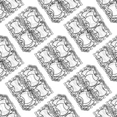 3D Illustration of gray fractal on white isolated background. 