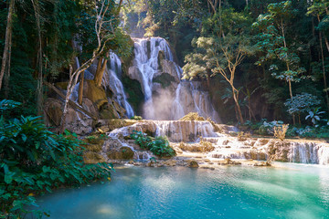 Kuang Si Waterfalls Lunag Prabang in Laos 