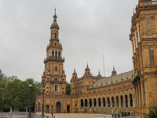 Fototapeta na wymiar Plaza de Espana in Seville