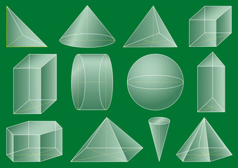 Three-dimensional geometric figure, school geometry.
Graphical educational presentation.