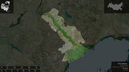 Astrakhan', Russia - composition. Satellite