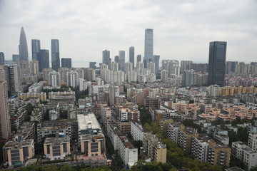 Fototapeta na wymiar Shenzhen Streets and Buildings
