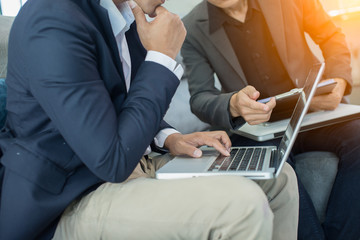 Business strategy investment concept office