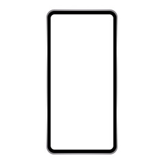 blank screen smartphone isolated on white background vector