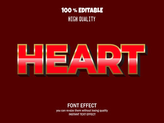 Editable font effect