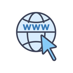 internet icon design vector template