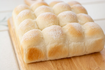 自宅でパン作り　ちぎりパン　クローズアップ