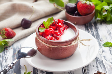 matzoon panna cotta
