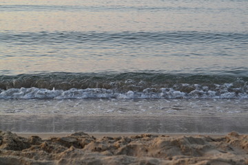 waves on the beach