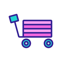 self-propelled truck icon vector. self-propelled truck sign. color symbol illustration