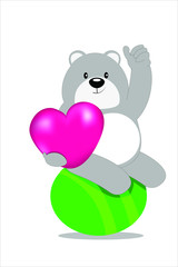 teddy bear with heart