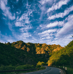 Obraz premium Route des Cévennes, paysages