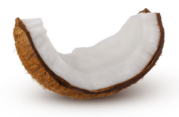 coconut fruit isolated on white