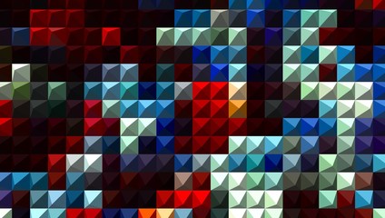 Abstract Colorful Geometrical Artwork,Abstract Graphical Art Background Texture,Modern Conceptual Art,Synthwave Aesthetic Poster Print,3D Rendering