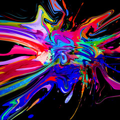 abstract background with bright colorful splashes 