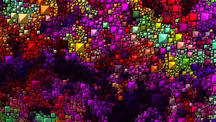 Abstract Colorful Geometrical Artwork,Abstract Graphical Art Background Texture,Modern Conceptual Art,Synthwave Aesthetic Poster Print,3D Rendering