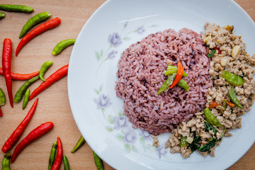 rice and basil chili