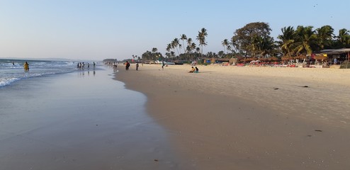 beach at sunset