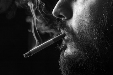 Fototapeta premium cigarette portrait
