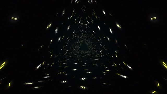 1s and 0s Programing Computer Code Technology in a Seamless Tunnel Loop - Big Data Systems
