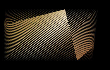 Abstract gold pattern, halftone lines metallic background, vector modern design texture for card, cover, poster, decoration.