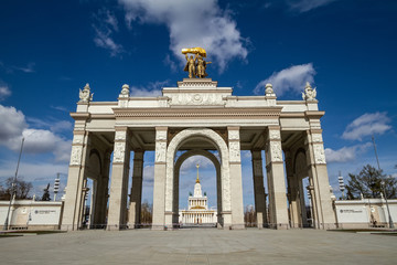 Obraz premium VDNK or VDNH, Moscow, Russia without people