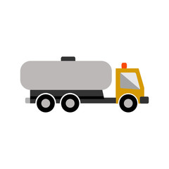 oil truck icon vector design template