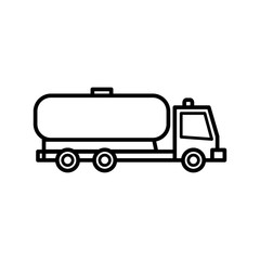 oil truck icon vector design template