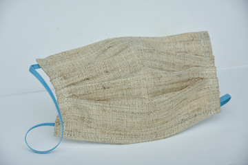 Fototapeta na wymiar protective mask made of natural cloth material