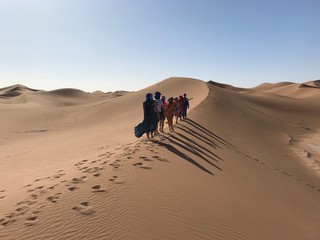 Fototapeta na wymiar Escapada al desierto del Sáhara