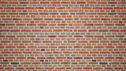 Clean Red Brick Wall Background