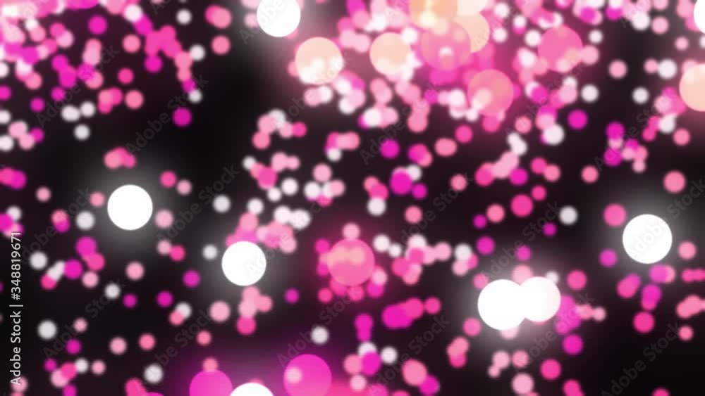 Poster pink bokeh light abstract effect - 3d video animation