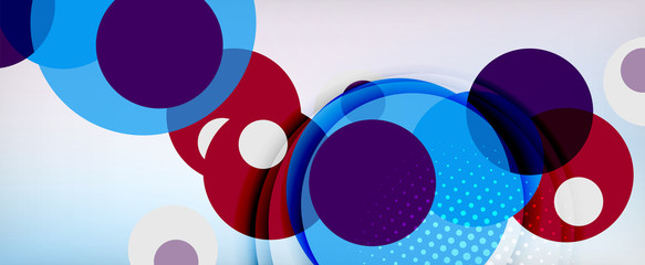 Trendy simple circle abstract background, dynamic motion concept. Vector Illustration For Wallpaper, Banner, Background, Card, Book Illustration, landing page