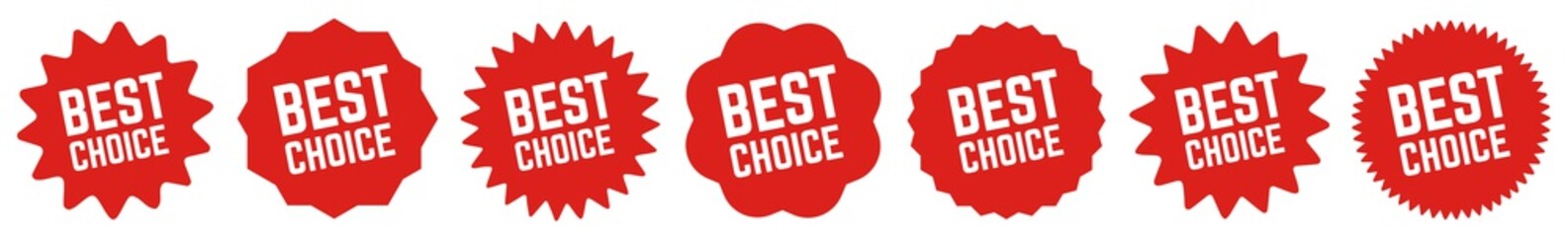 Best Choice Tag Red | Icon | Sticker | Deal Label | Variations